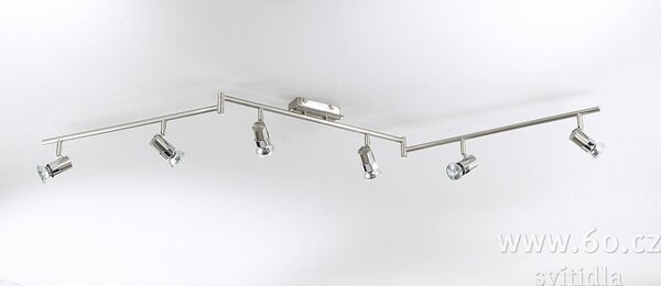 Fabas 2554-86-178 Alice 2554, spotové svítidlo, 6x50W, matný nikl
