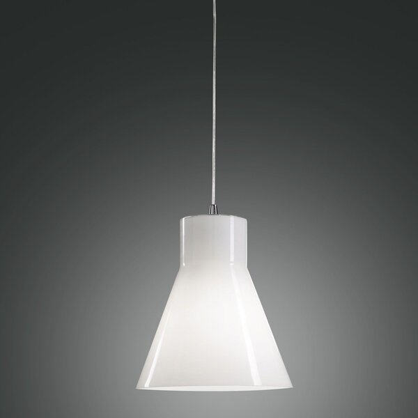 Fabas 2753-45-138 Diana, závěsné svítidlo, 1x75W, bílé stínítko, prům. 23cm