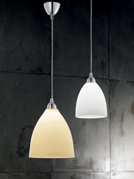Fabas 2907-45-102 Provenza 2907, závěsné svítidlo, 1x60W, kov, bílé stínítko, průměr 27cm