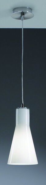 Fabas 2753-40-138 Diana, závěsné svítidlo, 1x75W, bílé stínítko, prům. 14cm