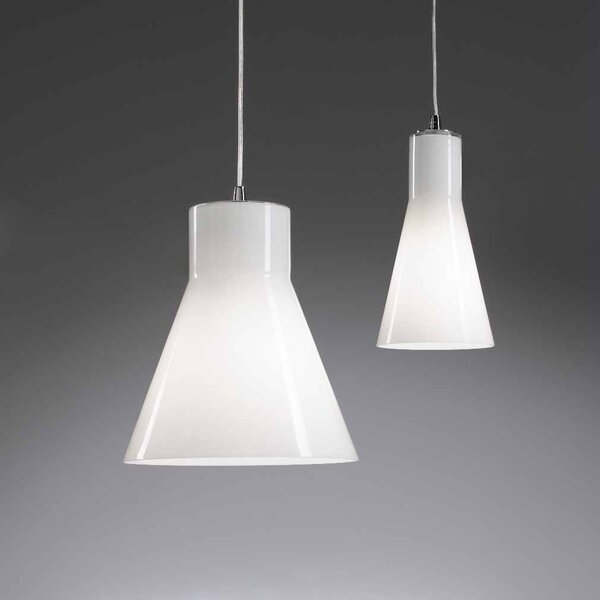Fabas 2753-45-138 Diana, závěsné svítidlo, 1x75W, bílé stínítko, prům. 23cm