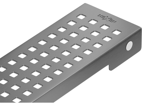 Mexen Flat M08 krytka žlabu 60 cm, broušený grafit, 1E25060