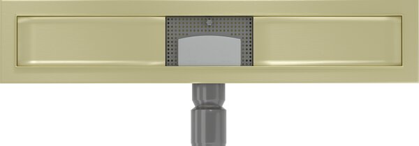 Mexen Flat, lineární podlahový žlab 50 cm, zlatá matná, 1A15050