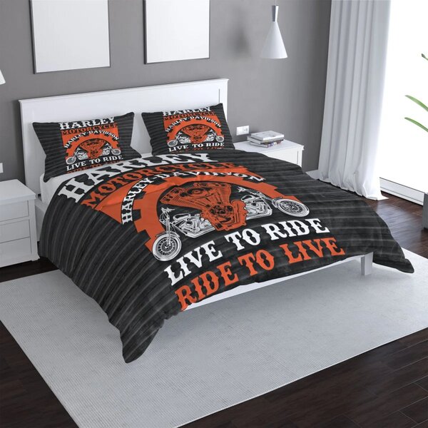 Sablio Povlečení Harley-Davidson Live to ride, ride to live - 140x200 / 90x70