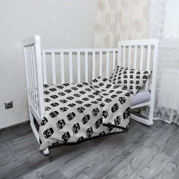 Sablio Mikroplyšové dětské povlečení do postýlky Star Wars Stormtrooper Pattern šikmý - 120x90 / 40x60