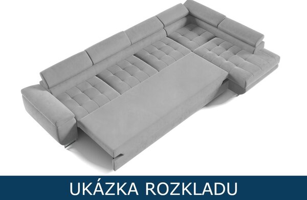 Rozkládací sedací souprava do L Taylor XL - Kronos 19 Varianta: Levá