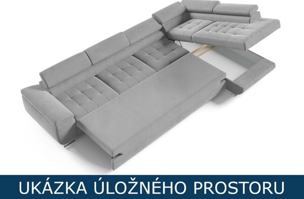 Rozkládací sedací souprava do L Taylor XL - Kronos 19 Varianta: Levá