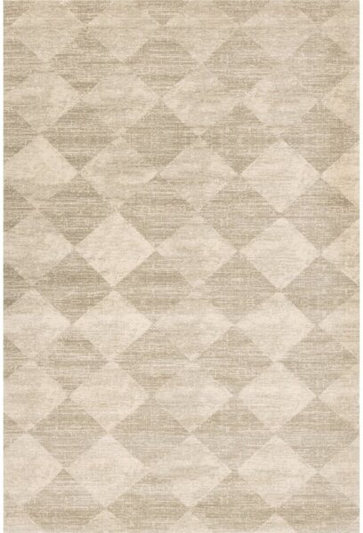 Béžový vlněný koberec 200x300 cm Agnus Checkered – Agnella