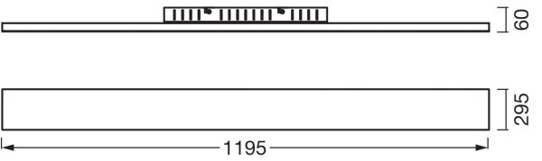 Osram - LED Panel přisazený PLANON LED/40W/230V 3000K 30x120 cm bílá