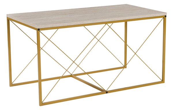 Konferenční stolek Defne Gold Travertine