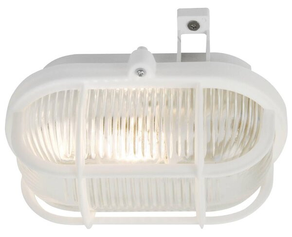 Nordlux 17051001 Skotlampe, venkovní nástěnné svítidlo, 1xE27 max 60W, plast, bílá, IP44, průměr 18cm