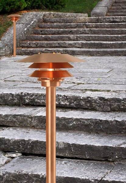 Nordlux 10600725 Venø, venkovní sloupková lampa, 1xE27 max 60W, kov, měděná, IP54, výška 93cm