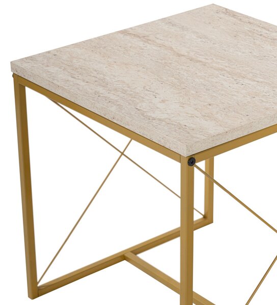 Konferenční stolek Defne Gold Travertine