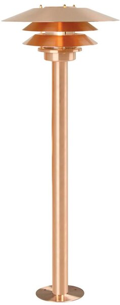 Nordlux 10600725 Venø, venkovní sloupková lampa, 1xE27 max 60W, kov, měděná, IP54, výška 93cm