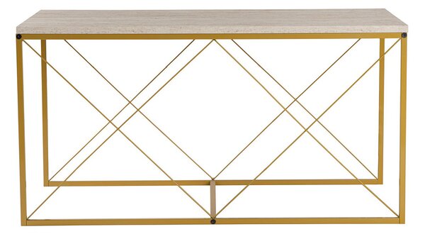Konferenční stolek Defne Gold Travertine