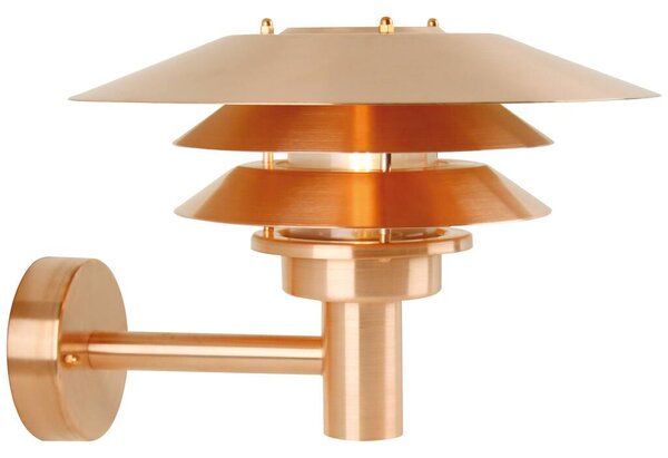 Nordlux 10600625 Venø, venkovní nástěnné svítidlo, 1xE27 max 60W, kov, měděná, IP54, průměr 40cm