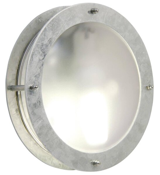 Nordlux 21861031 Malte, venkovní nástěnné svítidlo, 1xE27 max 60W, kov, pokovená, IP54, průměr 24cm