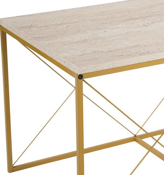 Konferenční stolek Defne Gold Travertine