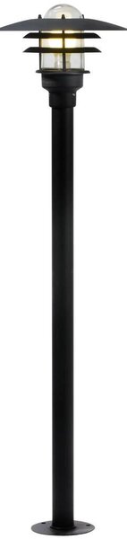 Nordlux 71428003 Lønstrup 32, venkovní sloupková lampa, 1xE27 max 60W, kov, černá, IP44, výška 116cm