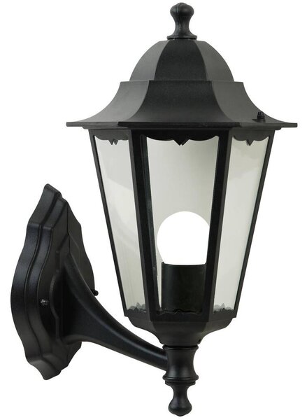 Nordlux 74371003 Cardiff, venkovní nástěnné svítidlo, 1xE27 max 60W, hliník, černá, IP44, průměr 27cm