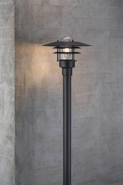 Nordlux 71428003 Lønstrup 32, venkovní sloupková lampa, 1xE27 max 60W, kov, černá, IP44, výška 116cm