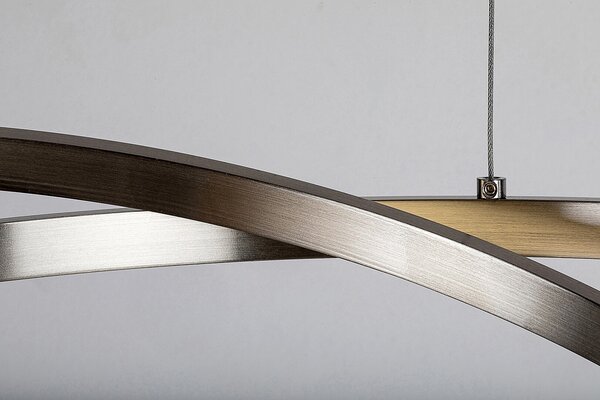 Rabalux Chromové závěsné LED svítidlo Esilda 500mm 42W 72020