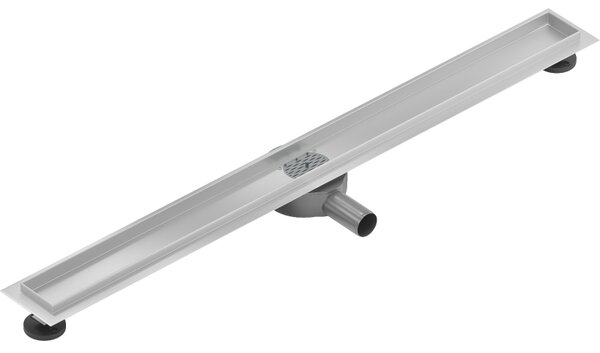 Mexen Flat nerezový sprchový žlab 80 cm s rotačním 360° sifonem - tělo žlabu bez krytu, nerez, 1040080