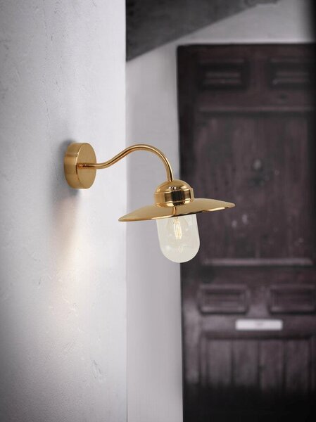 Nordlux 22671030 Luxembourg, venkovní nástěnné svítidlo, 1xE27 max 60W, kov, měděná, IP54, šířka 39cm