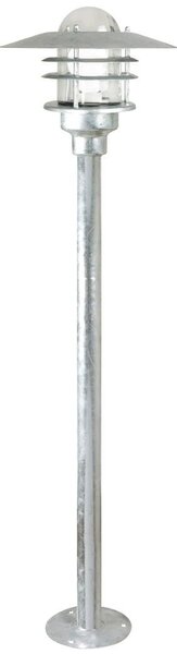 Nordlux 74528031 Agger, venkovní sloupková lampa, 1xE27 max 60W, kov, pokovená, IP54, výška 83cm