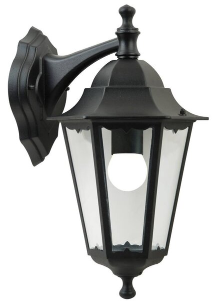 Nordlux 74381003 Cardiff, venkovní nástěnné svítidlo, 1xE27 max 60W, hliník, černá, IP44, průměr 27cm