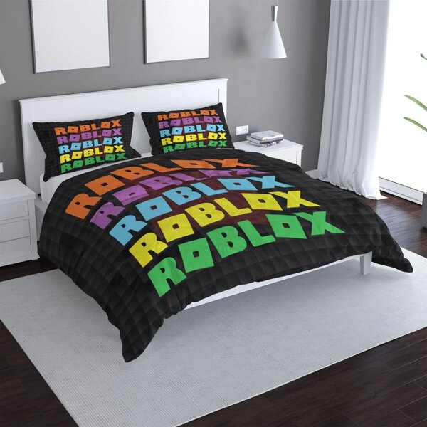 Sablio Povlečení ROBLOX Barevný text - 140x200 / 90x70