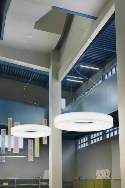 Stilnovo 7652 Saturn, kruhové svítidlo pro zavěšení, 33W LED 3000K stmívatelné DALI, prům. 75,7cm