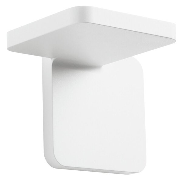 Stilnovo 7750 Quad_W, bílé nástěnné svítidlo pro nepřímé osvětlení, 19W LED 3000K, výška 12cm