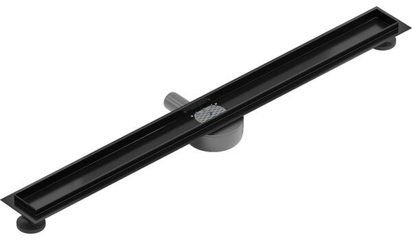Mexen Flat 360, tělo žlabu s rotačním sifonem 80 cm, černá matná, 1740080