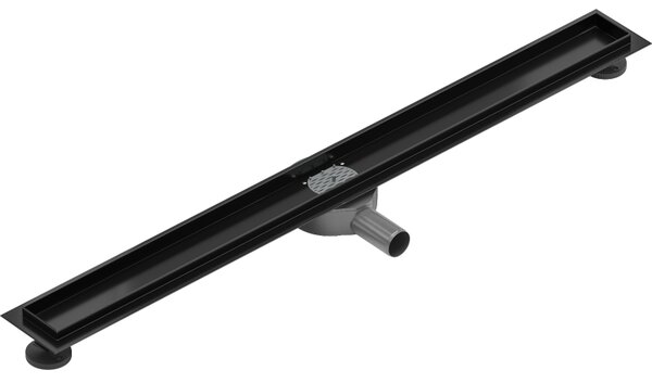 Mexen Flat 360, tělo žlabu s rotačním sifonem 80 cm, černá matná, 1740080