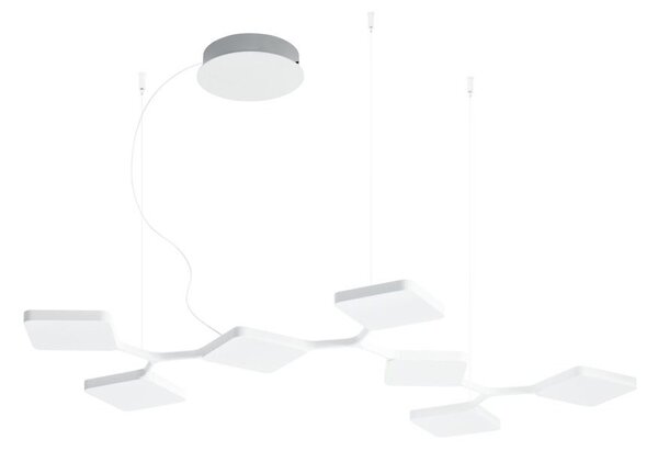 Stilnovo 8520 Quad_P7, bílé závěsné svítidlo pro nepřímé osvětlení, 42W LED 3000K stmívatelné, 112x82cm