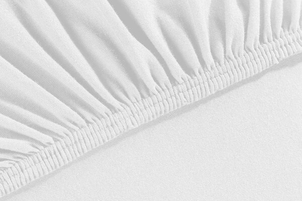 Barevné napínací prostěradlo Klinmam Home Elastan, barva bílá