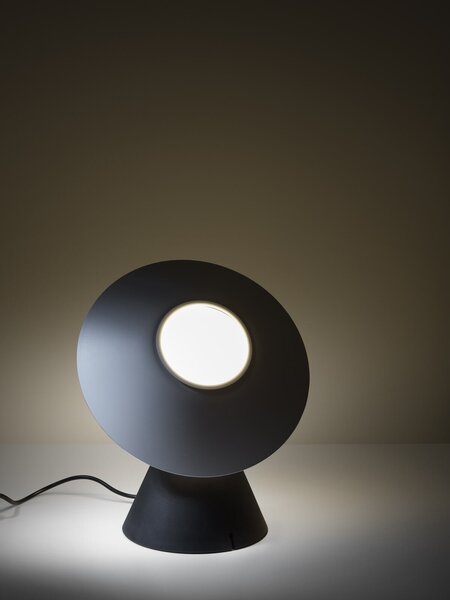 Stilnovo 8966 Fante, černá stolní retro lampička, 1x11W LED E27, výška 28cm