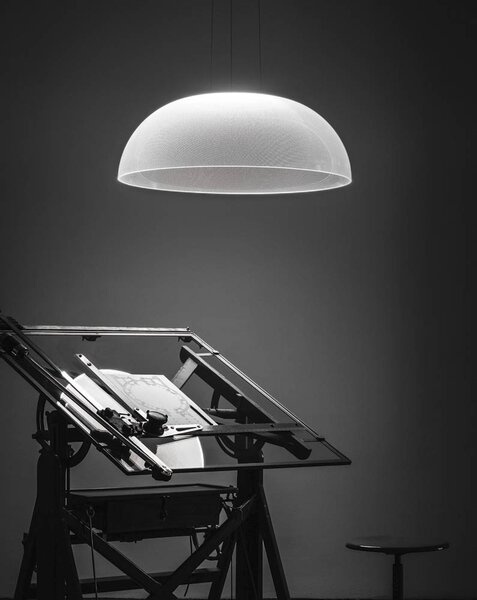 Stilnovo 8891 Demì, designové závěsné svítidlo, 55W LED 3000K stmívatelné DALI, prům. 95cm