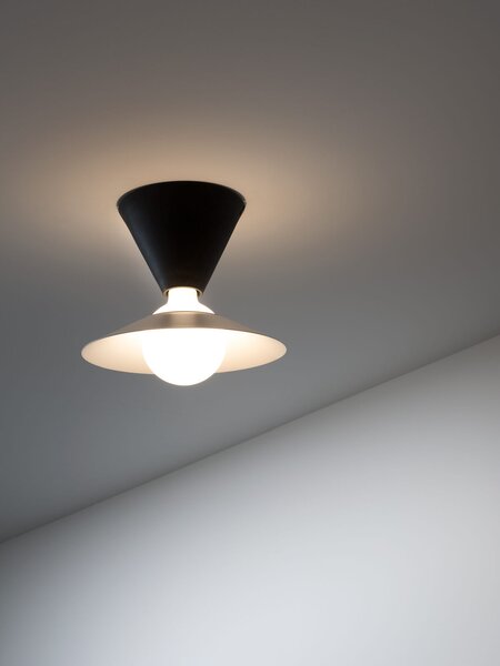 Stilnovo 8966 Fante, černá stolní retro lampička, 1x11W LED E27, výška 28cm
