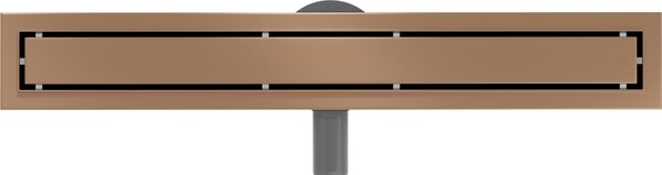 Mexen Flat 360° M13 sprchový žlab 2v1, 50 cm, měděná matná, 1C10050-40
