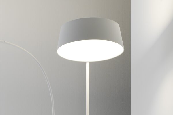 Stilnovo 8104 Oxygen_FL1, modrá stojací oblouková lampa se stmívačem, 36W LED 3000K, výška 194cm