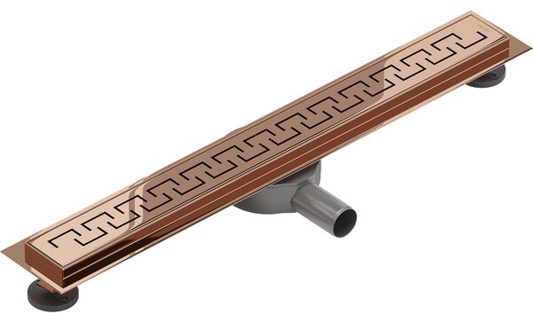 Mexen Flat 360° M15 sprchový žlab 70 cm, růžové zlato, 1624070-40