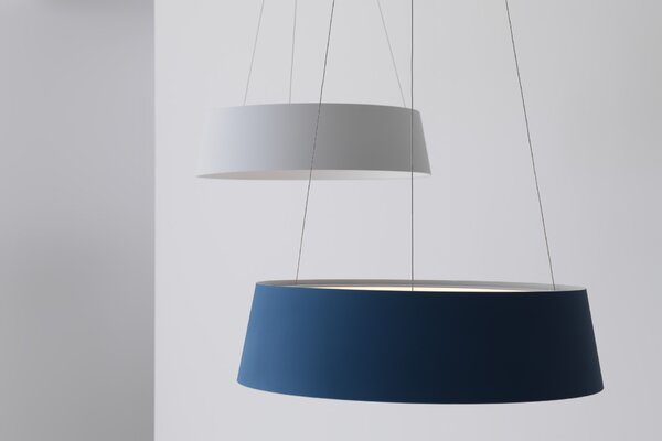 Stilnovo 8091 Oxygen_P, žluté závěsné svítidlo, 36W LED 3000K stmívatelné DALI, prům. 56cm