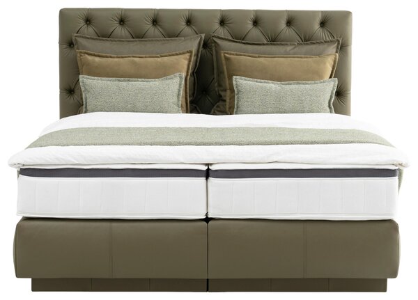 POSTEL BOXSPRING, 180/200 cm, zelená Novel - Manželské postele
