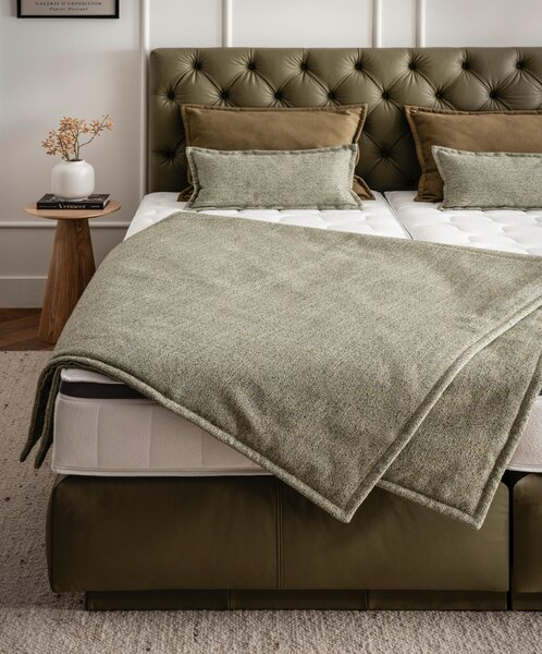 POSTEL BOXSPRING, 180/200 cm, zelená Novel - Manželské postele