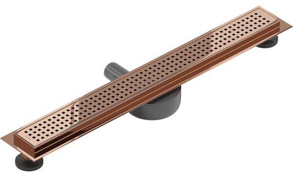 Mexen Flat 360° M08 sprchový žlab 50 cm, růžové zlato, 1625050-40