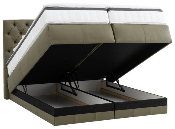 POSTEL BOXSPRING, 180/200 cm, zelená Novel - Manželské postele