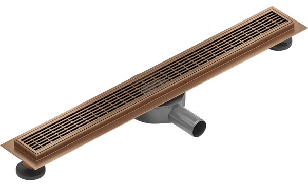 Mexen Flat 360° M33 sprchový žlab 50 cm, měděná matná, 1C33050-40