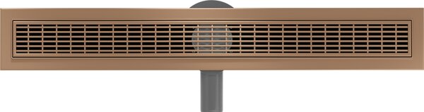 Mexen Flat 360° M33 sprchový žlab 50 cm, měděná matná, 1C33050-40
